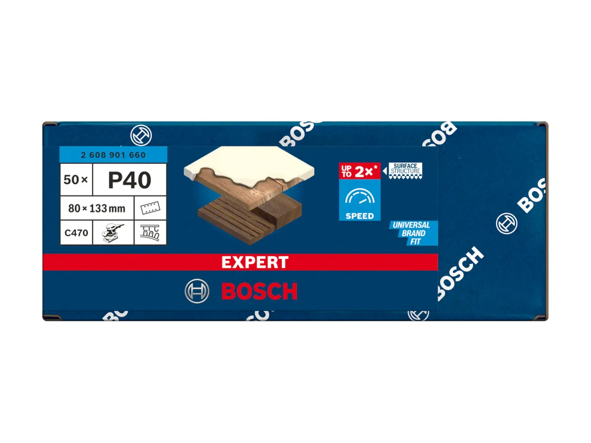 Abrasif Expert C470 80x133mm - 8 perforations (par 50)